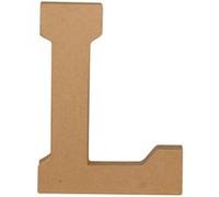 Lettre kraft 20 cm à décorer - L - Décopatch G