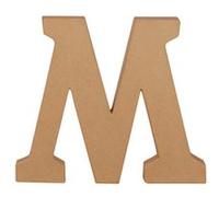 Lettre kraft 20 cm à décorer - M - Décopatch