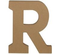 Lettre kraft 20 cm à décorer - R - Décopatch G