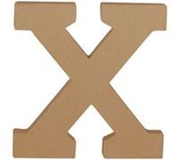 Lettre kraft 20 cm à décorer - X - Décopatch G