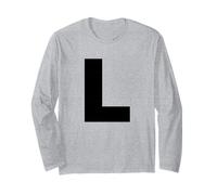 Lettre L - Costume Assorti Halloween & Drama Performance Manche Longue