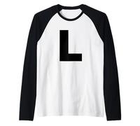 Lettre L - Costume Assorti Halloween & Drama Performance Manche Raglan