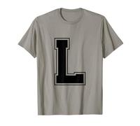 Lettre L - Monogramme de l'alphabet Universitaire en Gras T-Shirt