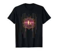 Lettre L Monogramme Vintage Glamour Initiale Alphabet rétro T-Shirt Graphique avec Valeur