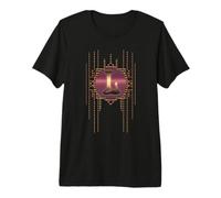 Lettre L Monogramme Vintage Glamour Initiale Alphabet rétro T-Shirt Haut de Gamme