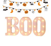 Lettre lumineuse, décoration Halloween lumières d'intérieur - lampe LED imperméable pour maison chambre à coucher cuisine