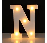 Lettre lumineuse N - 16 cm - Blanc - LED
