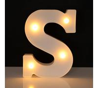 Lettre lumineuse S - 22 cm - Blanc - LED