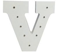 Lettre Lumineuse - V Multicolore G
