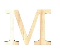 Artemio Lettre M - Bois, Beige, 17, 5 x 1, 2 x 19 cm