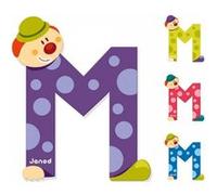 Lettre m clown - janod G