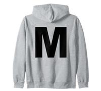 Lettre M - Costume Assorti Halloween & Drama Performance Sweat à Capuche