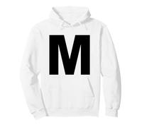 Lettre M - Costume Assorti Halloween & Drama Performance Sweat à Capuche