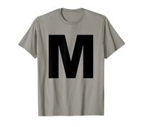 Lettre M - Costume Assorti Halloween & Drama Performance T-Shirt