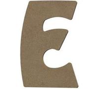 Lettre majuscule E en bois MDF à décorer - 8 cm