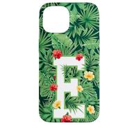 Lettre Majuscule E Monogramme Initiale Fleur Jardinier Coque pour iPhone 15