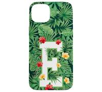 Lettre Majuscule E Monogramme Initiale Fleur Jardinier Coque pour iPhone 15 Plus