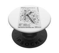 Lettre Majuscule Initiale K du génie du génie PopSockets PopGrip Adhésif