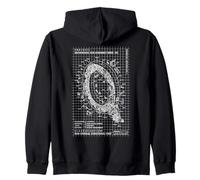 Lettre Majuscule Initiale Q nom Monogramme ingénieur Sweat à Capuche