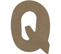 Médium - Lettre Q bois - 8cm