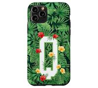 Lettre Majuscule Q Monogramme Initiale Fleur Jardinier Coque pour iPhone 11 Pro