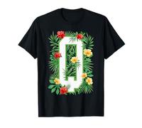 Lettre Majuscule Q Monogramme Initiale Fleur Jardinier T-Shirt
