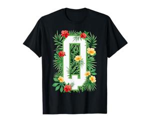Lettre Majuscule Q Monogramme Initiale Fleur Jardinier T-Shirt