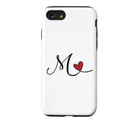 Lettre Monogramme cœur Initiale M Cadeau Coque pour iPhone SE (2020) / 7/8