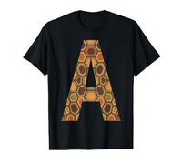 Lettre Monogramme Un Joli Motif sans Couture en écaille de T-Shirt Graphique avec Valeur