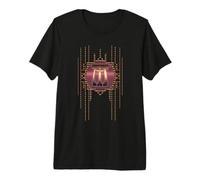 Lettre Monogramme Vintage Glamour Initiale Alphabet rétro M T-Shirt Haut de Gamme