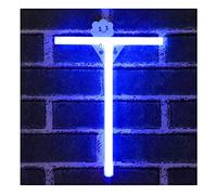 Lettre Néons, LED Neon Night Light Neon Lights Mur de Veilleuse Décorative pour Enfants Chambre Batterie USB Bleu (T)