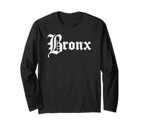 Lettre Noire du Bronx New York NYC Manche Longue