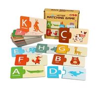 Lettre/numéro de Correspondance Cartes Baby Early Education Toys, Jeu de pensée logique, Multicolour 17.5x17x3,7 cm, activité de comptage, Outil d'apprentissage préscolaire, pour Les Voyages