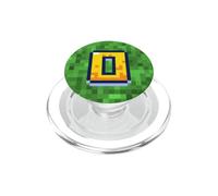 Lettre O 8 Bits Pixel Alphabet Initiale PopSockets PopGrip pour MagSafe