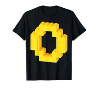 Lettre O Alphabet Monogramme Initiale ABC Briques de Construction T-Shirt