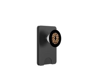 Lettre O Cheetah Léopard Initiale Imprimée Nom Zèbre Assorti PopSockets PopWallet pour MagSafe
