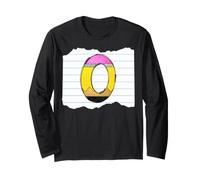 Lettre O Crayon School Monogramme Illustration Manche Longue