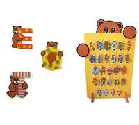 Lettre Ourson En Bois - N