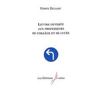Lettre ouverte aux professeurs de collège et de lycée