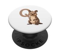 Lettre Q avec Quokka PopSockets PopGrip Adhésif