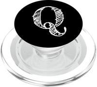 Lettre Q en Gras - Lettres de l'alphabet en Lettres majuscules PopSockets PopGrip pour MagSafe