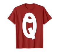 Lettre Q Funny Group Correspondant à la Famille 2025 Costume T-Shirt
