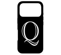 Lettre Q - Lettre de l'alphabet Majuscule - Monogramme Classique Coque pour iPhone 17 Pro
