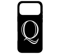 Lettre Q - Lettre de l'alphabet Majuscule - Monogramme Classique Coque pour iPhone 17 Pro Max