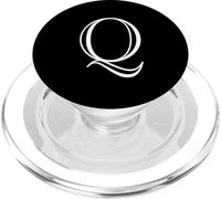 Lettre Q - Lettre de l'alphabet Majuscule - Monogramme Classique PopSockets PopGrip pour MagSafe