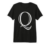 Lettre Q - Lettre de l'alphabet Majuscule - Monogramme Classique T-Shirt Haut de Gamme
