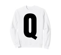 Lettre Q Majuscule Alphabet Gras Monogramme Assorti Sweatshirt