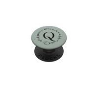 Lettre Q Monogramme Initial - Le prénom Commence par Q PopSockets PopGrip Adhésif