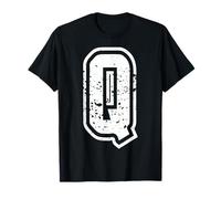 Lettre Q Nom Initial Monogramme Varsity Alphabet T-Shirt