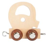 Lettre Q Train en bois couleur Naturelle Small foot by Legler® -